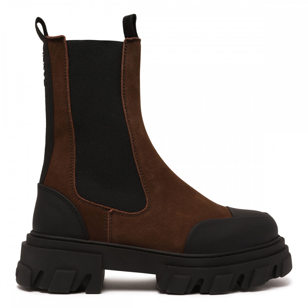 Cleated mid Chelsea boots