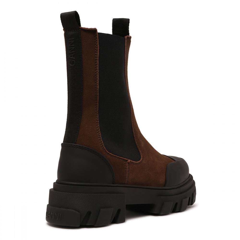 Cleated mid Chelsea boots