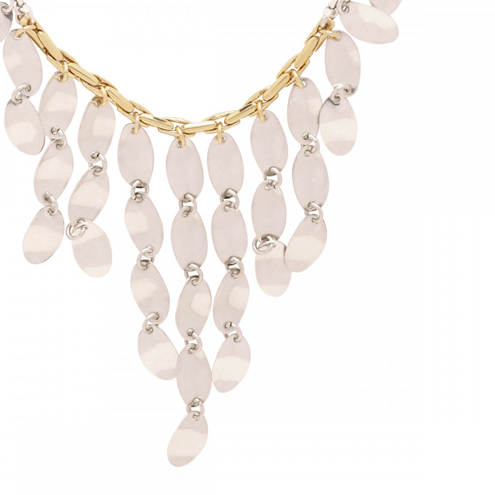 Silver pendants necklace