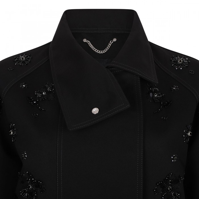 Floral sequin embroidery jacket