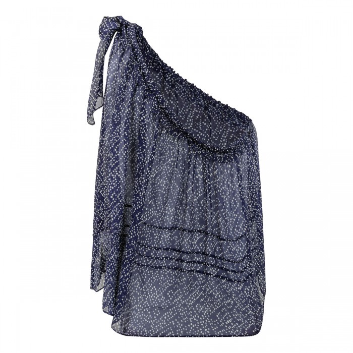 Loeva printed muslin top