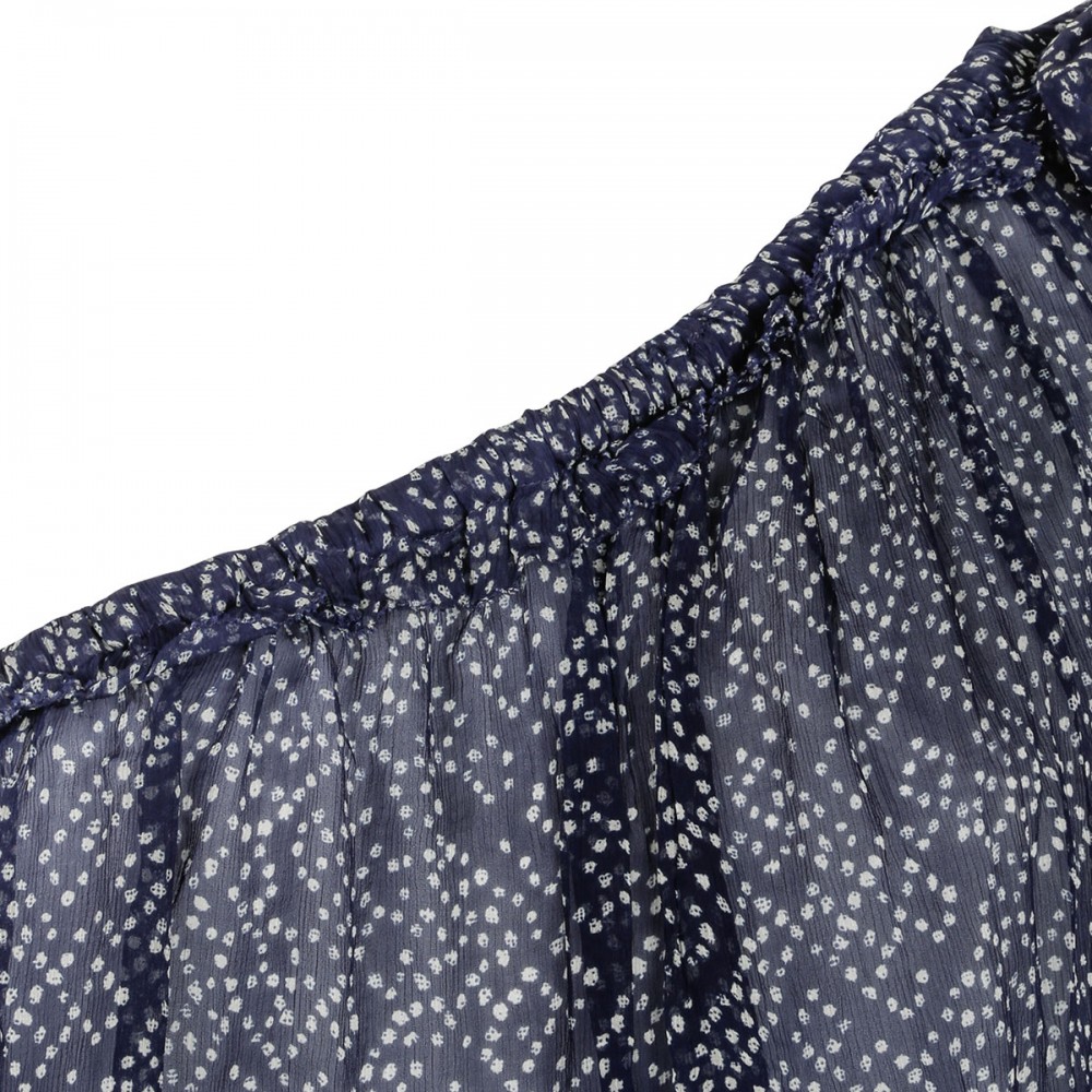 Loeva printed muslin top