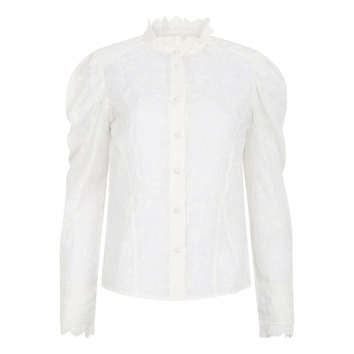 Zorica cotton and silk-blend voile blouse