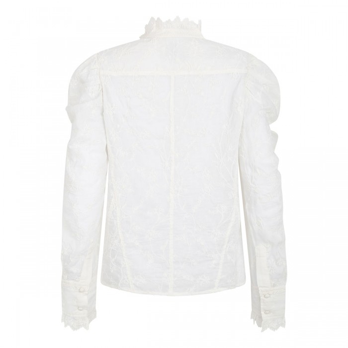 Zorica cotton and silk-blend voile blouse