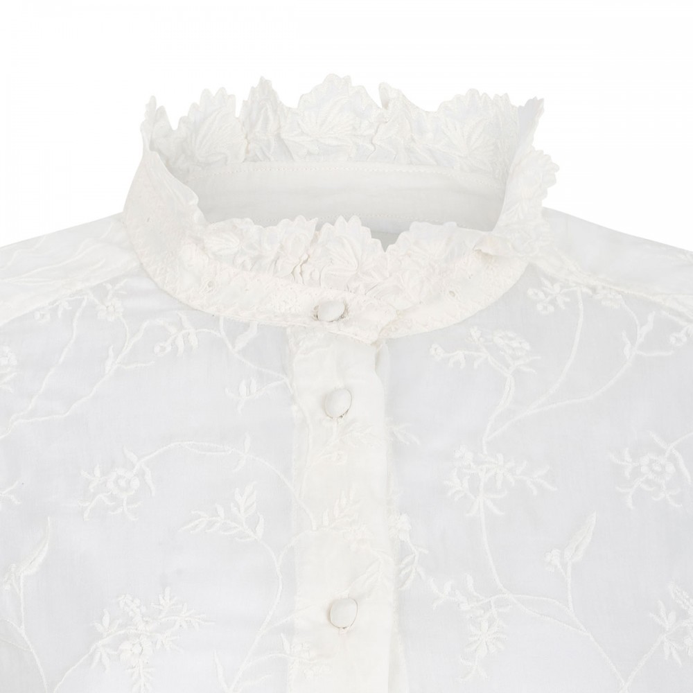 Zorica cotton and silk-blend voile...