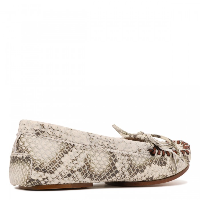 Indiana python-embossed leather loafers