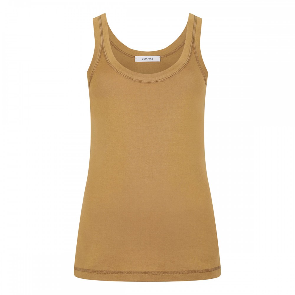 Rib jersey tank top