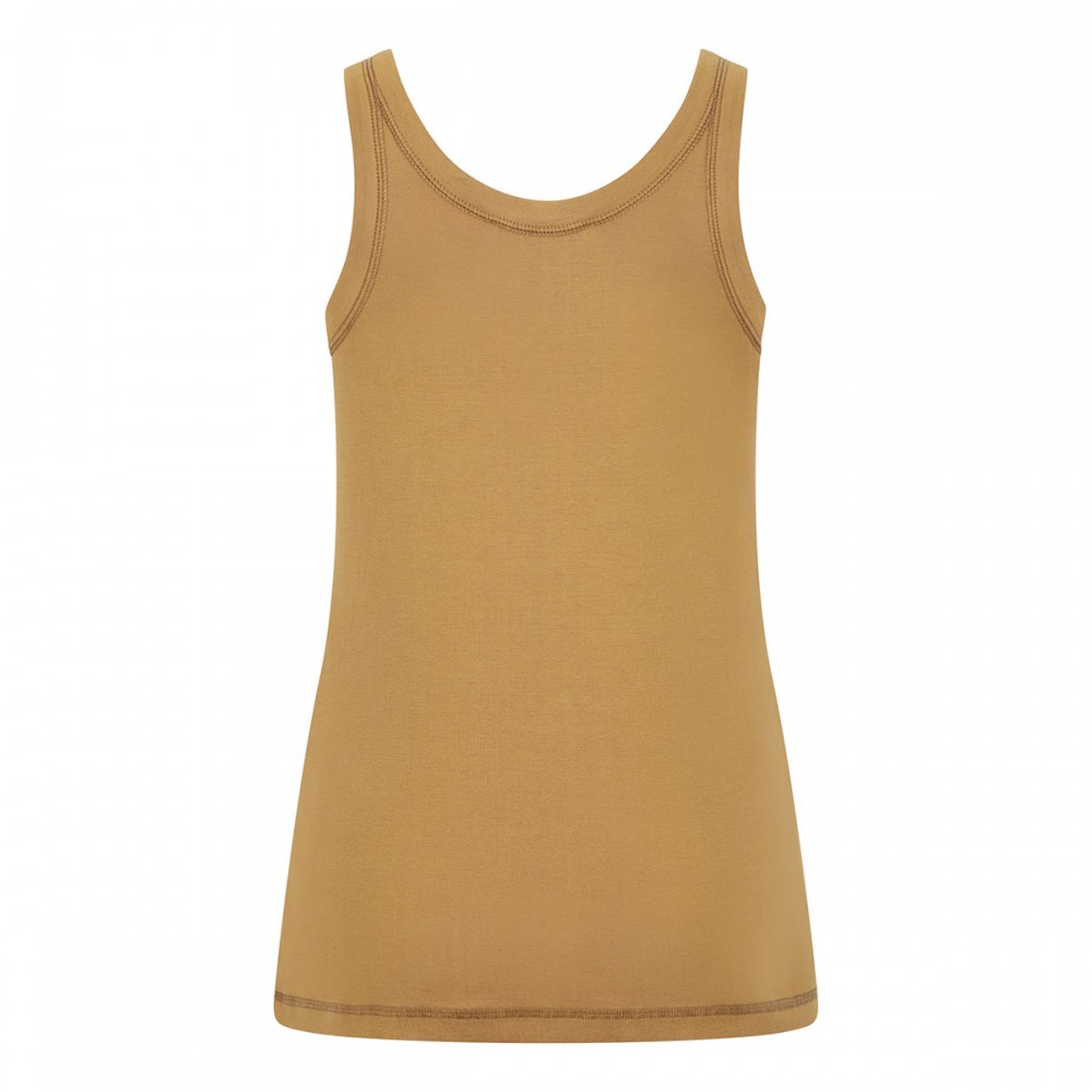 Rib jersey tank top