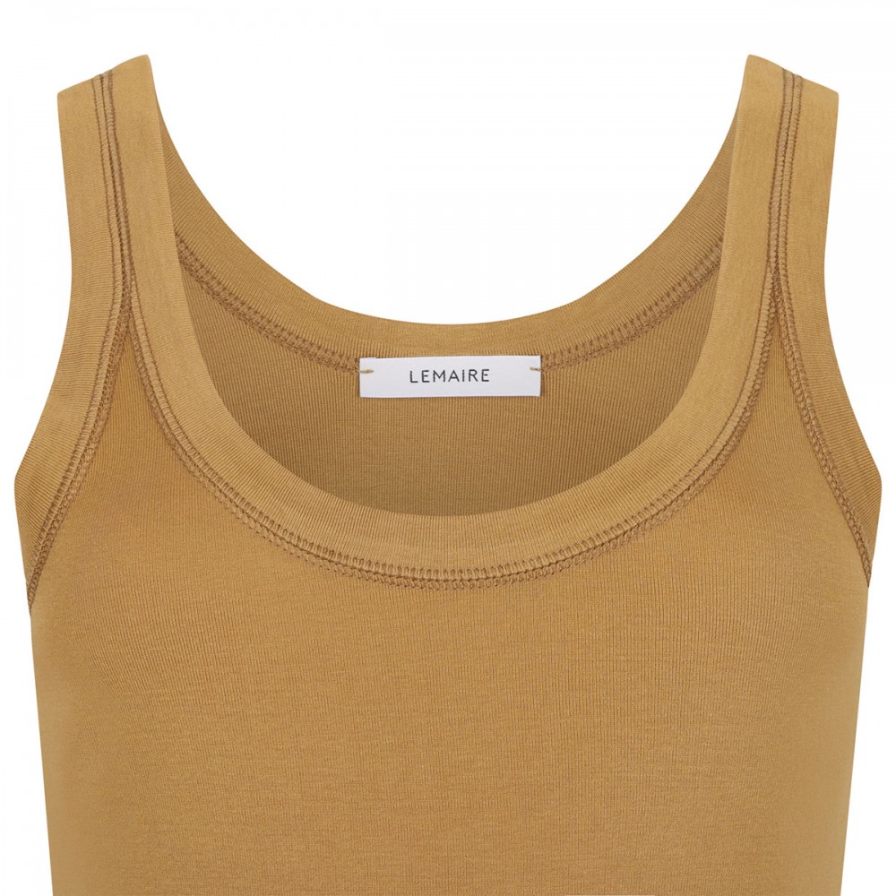 Rib jersey tank top