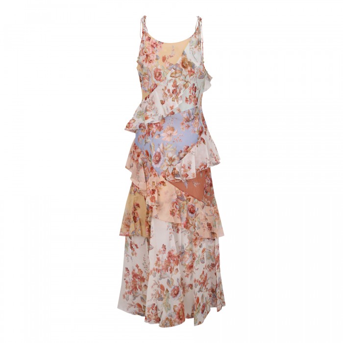 Awaken frilled slip dress