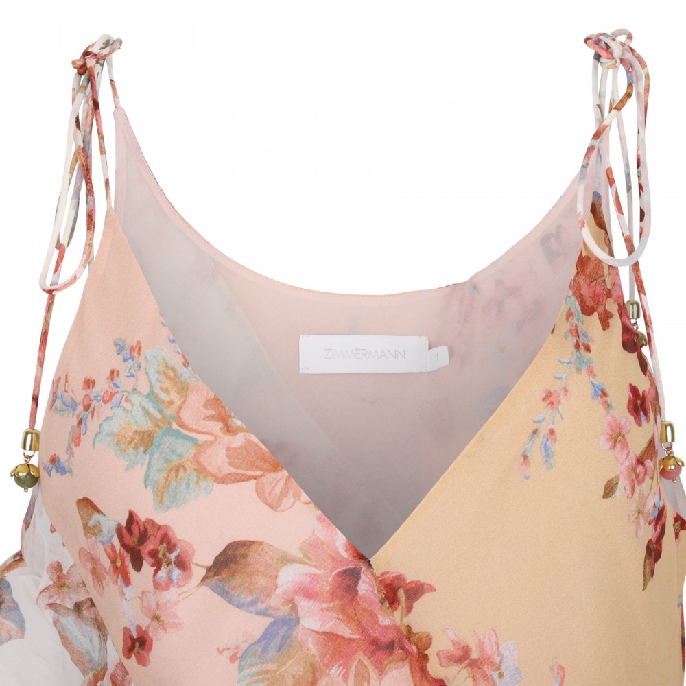 Awaken frilled slip dress