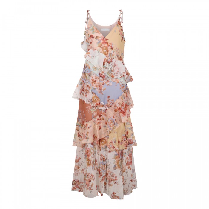 Awaken frilled slip dress