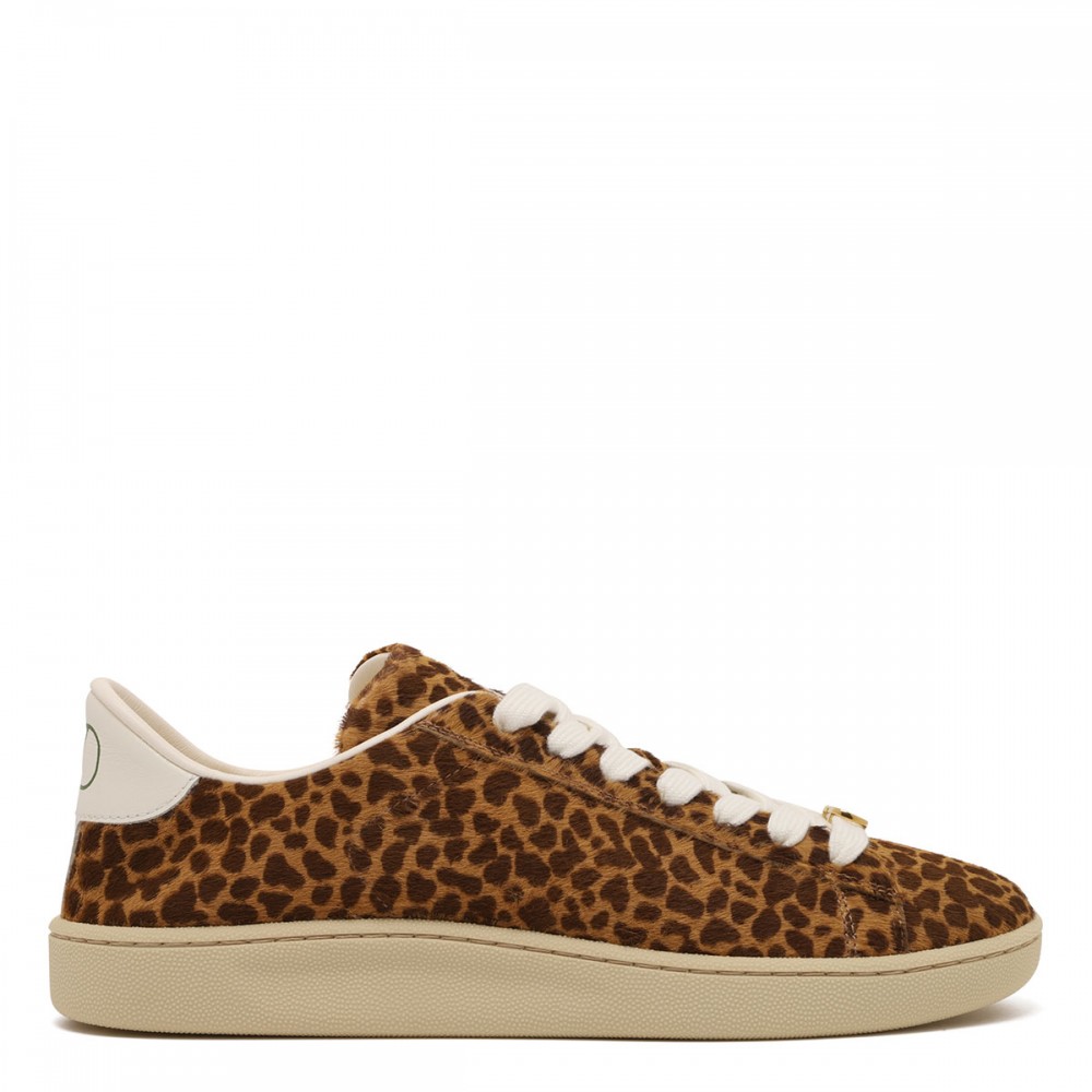 Royco leopard calf-hair sneakers