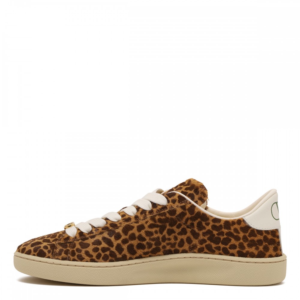 Royco leopard calf-hair sneakers
