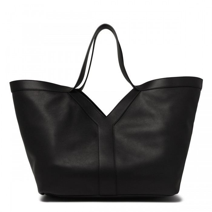 Y leather tote bag