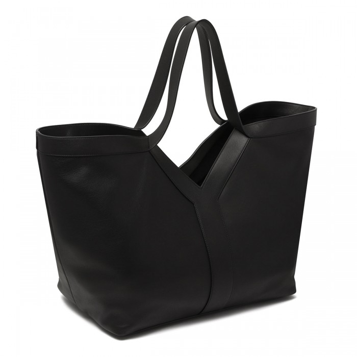 Y leather tote bag