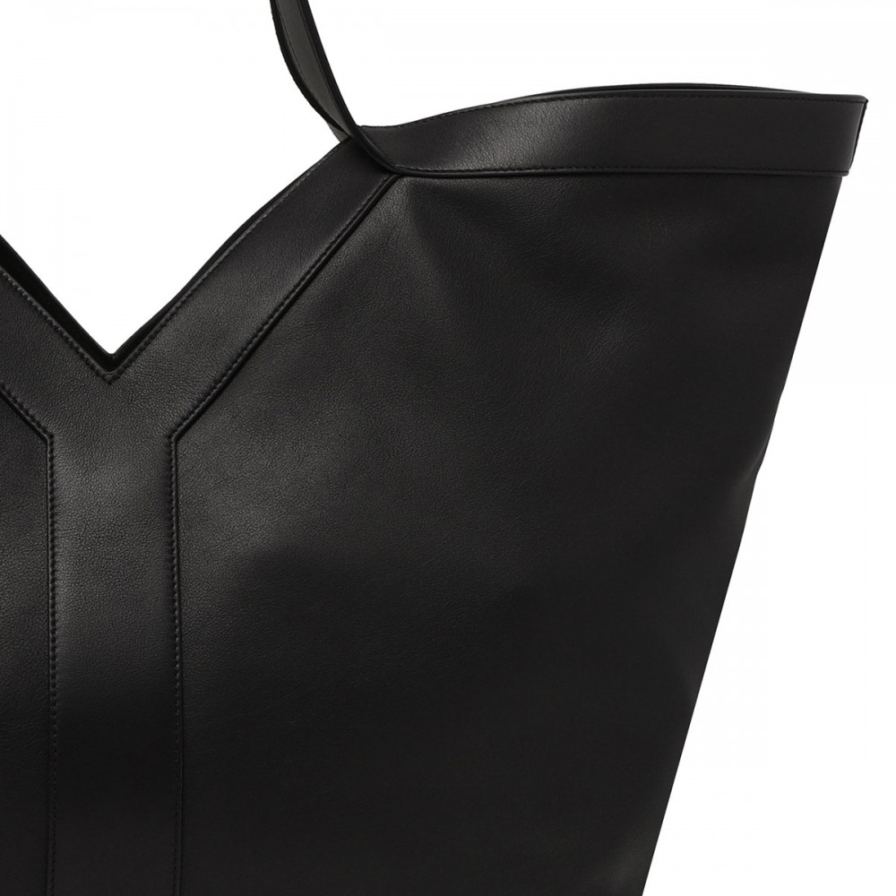 Y leather tote bag