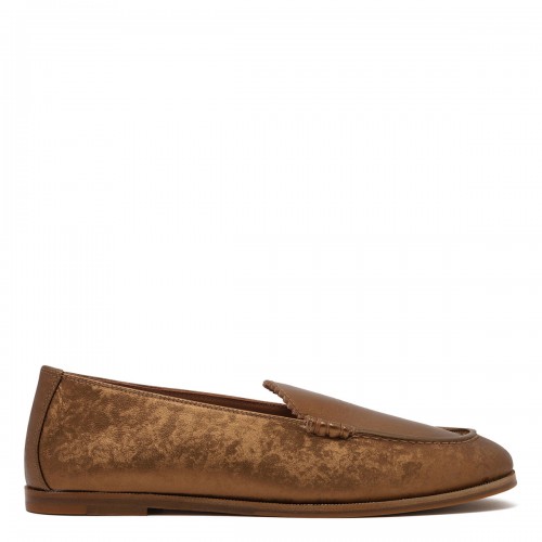 College bronze loafers