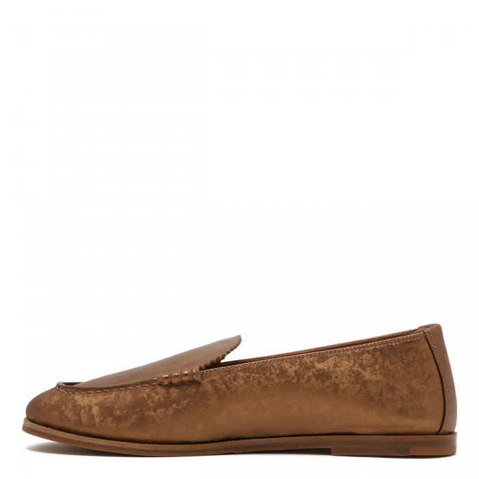 College bronze loafers