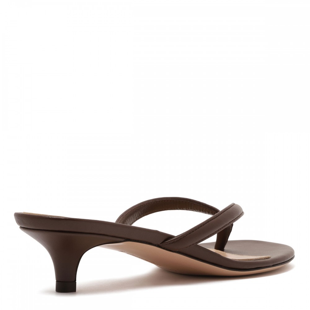 Calypso nappa thong sandals