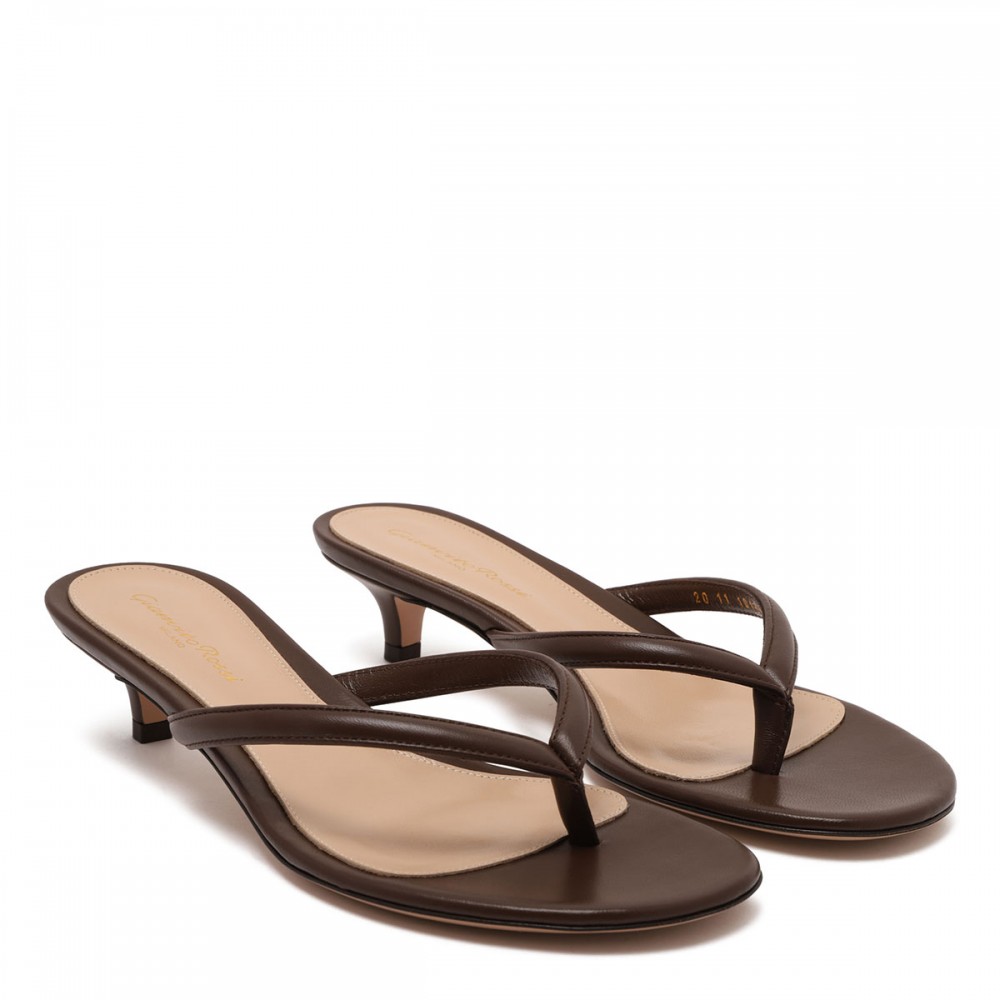 Calypso nappa thong sandals