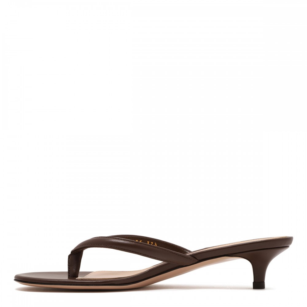 Calypso nappa thong sandals