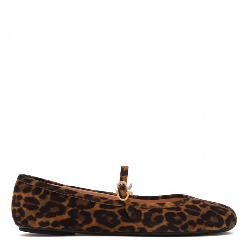 Carla leopard ballerinas