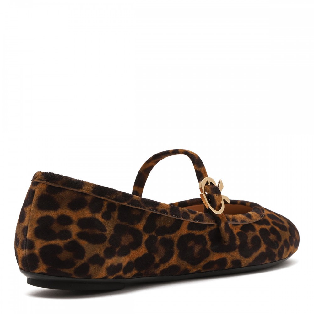 Carla leopard ballerinas