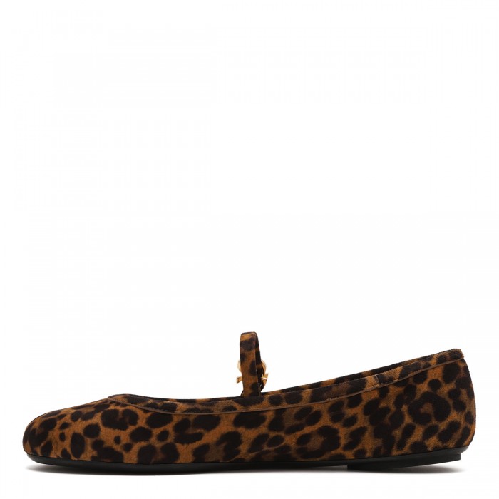 Carla leopard ballerinas