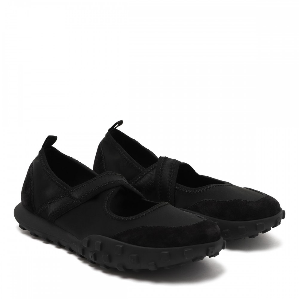 Moon black ballerinas