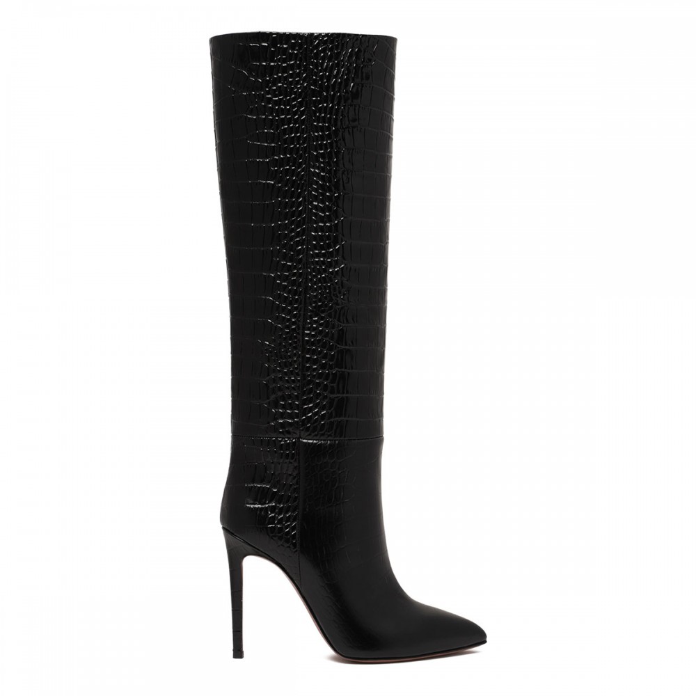 Black stiletto boots