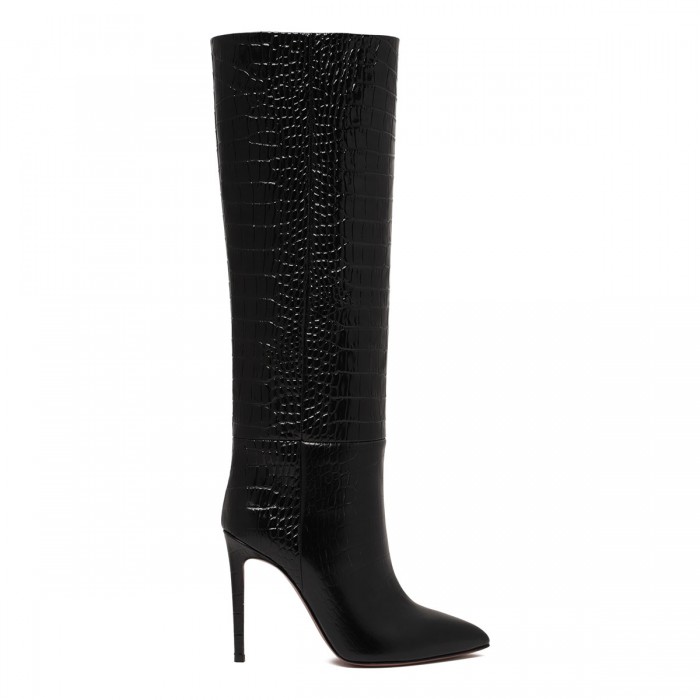 Black stiletto boots