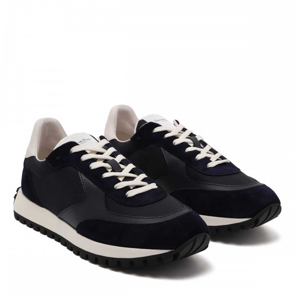 Gravel dark denim-hue sneakers