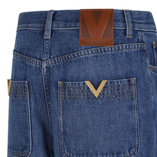 Medium blue denim jeans 2