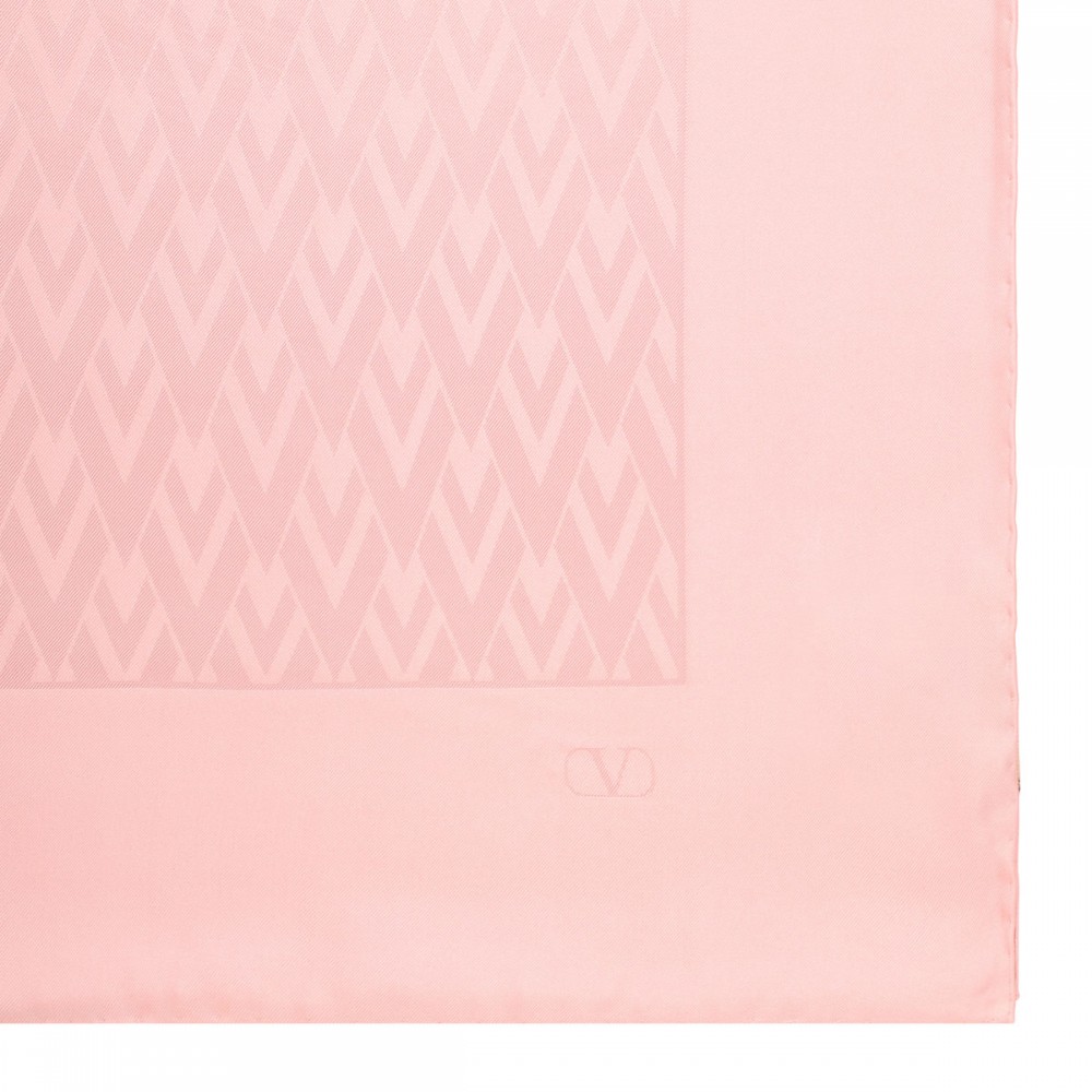 Monogram silk scarf