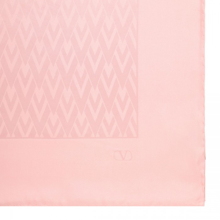 Monogram silk scarf