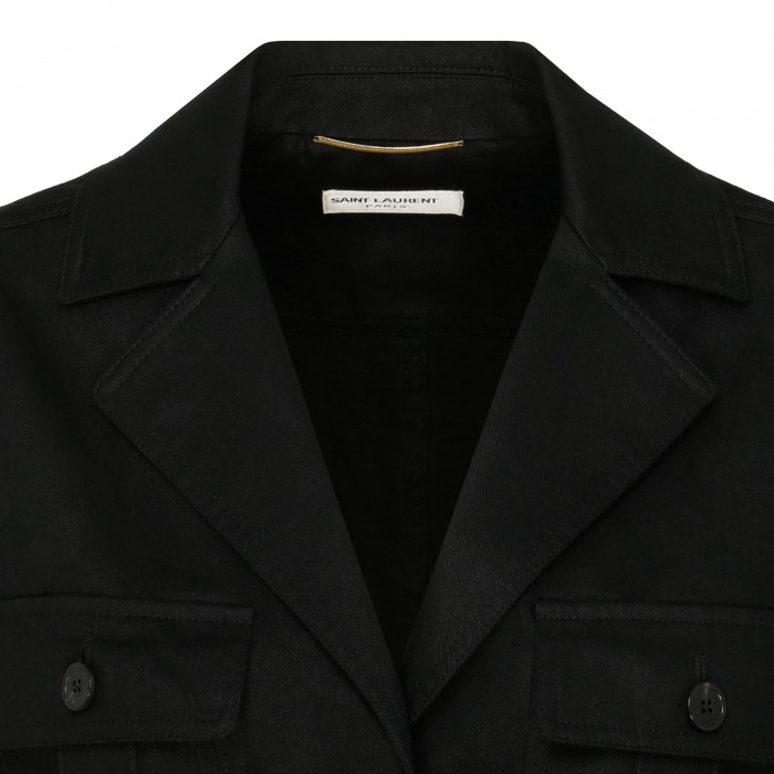 Saharienne cotton gabardine jacket
