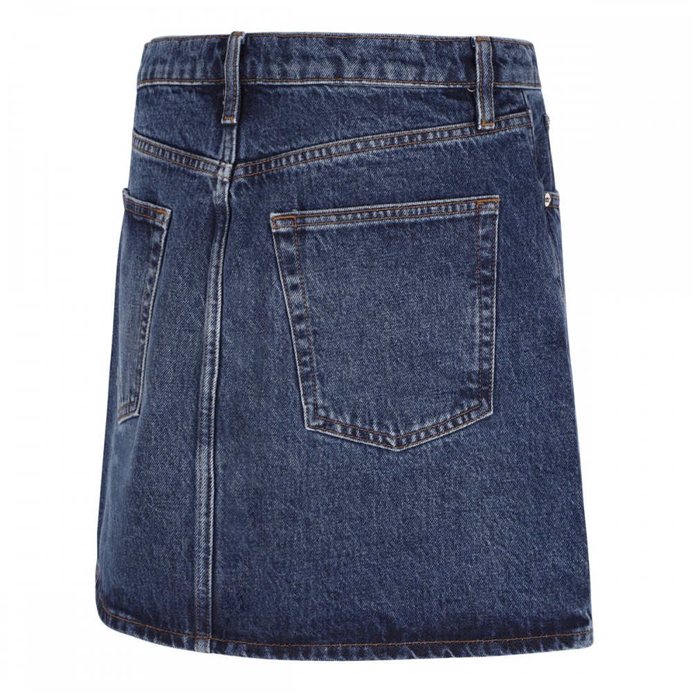 The High denim mini skirt