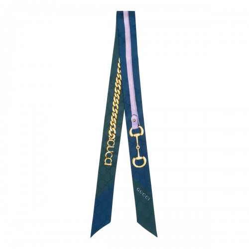 Printed silk twill ribbon