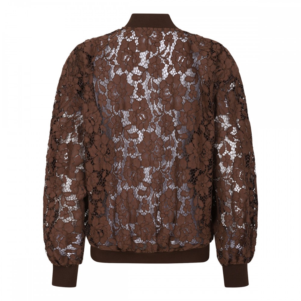 Lace bomber jacket
