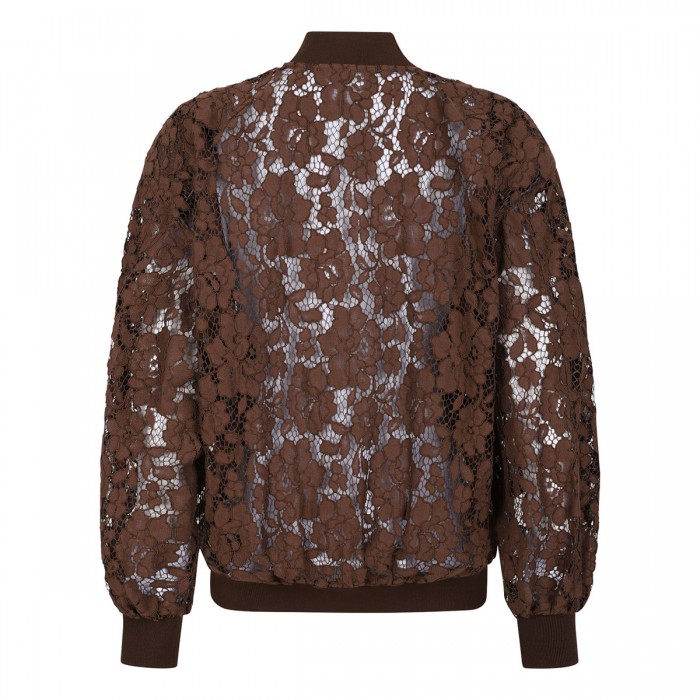 Lace bomber jacket