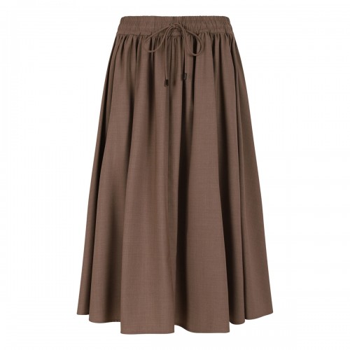 Livrea virgin wool midi skirt