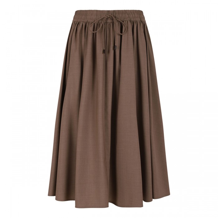 Livrea virgin wool midi skirt