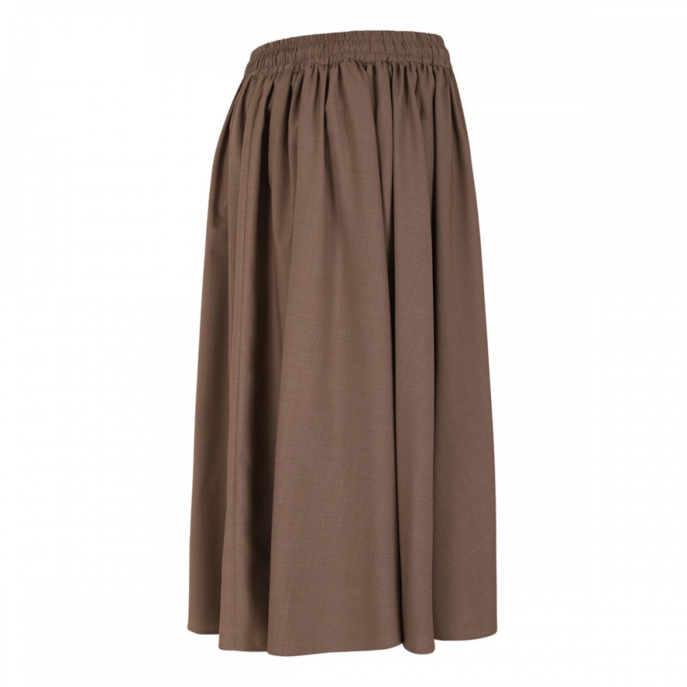 Livrea virgin wool midi skirt