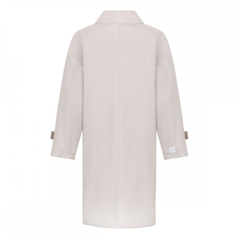 Natural hue cotton blend car coat