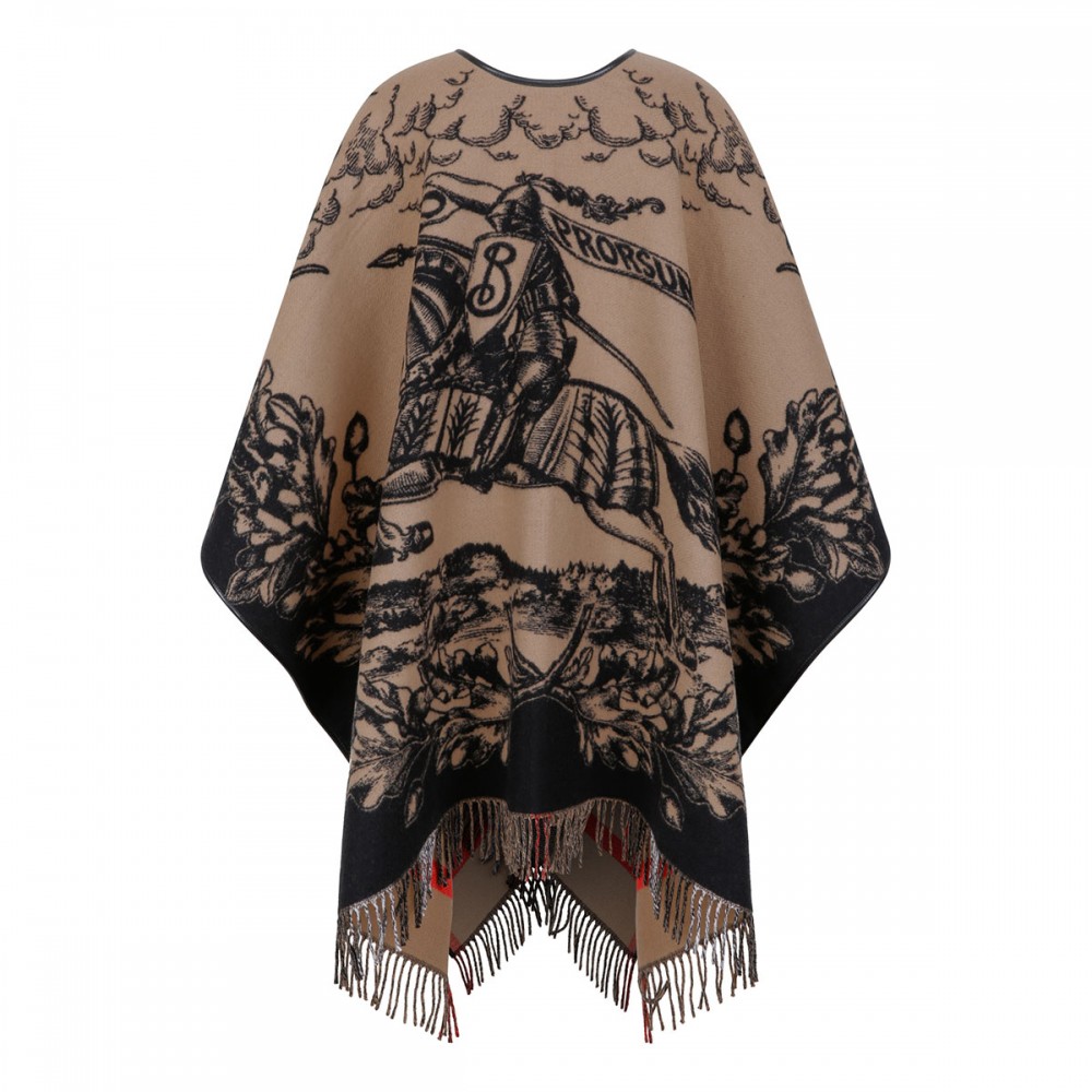 Reversible EKD check wool cape