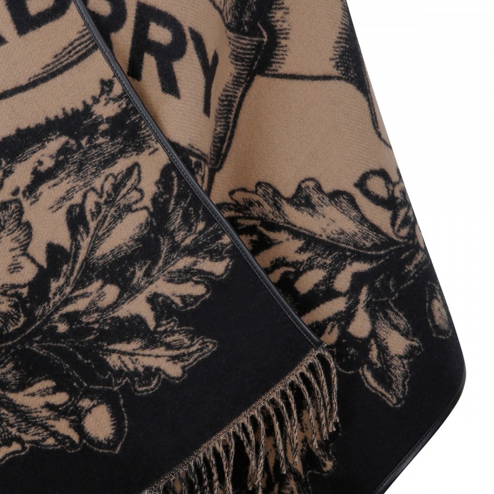 Reversible EKD check wool cape