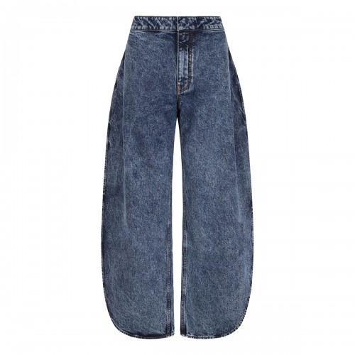 Petal denim pants