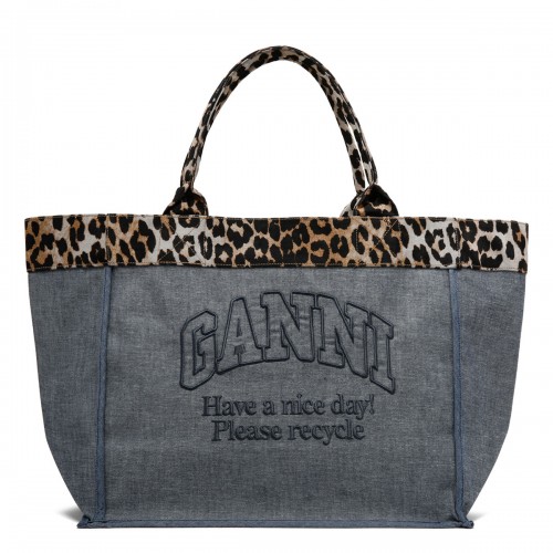 Reversible medium tote bag