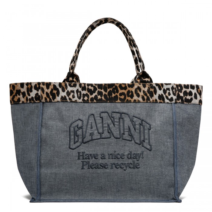 Reversible medium tote bag